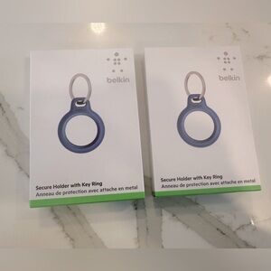 Belkin Apple AirTag Secure Holder with Key Ring, set of Brand new in box.